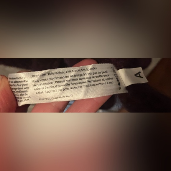 Eileen Fisher Purple Wool & Mohair Long Cardigan, Size Small, Great Condition - Picture 4 of 6